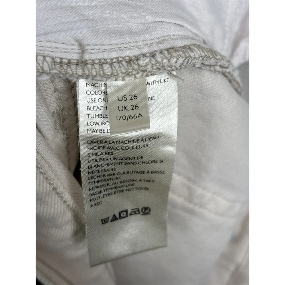 We The Free Women's 26 Button Fly Shorts, Off-White,‎ Distressed, Free People